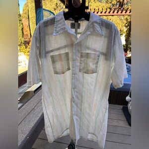 vintage Above Average by Pennshire button-up shirt Short Sleeve XL 17/17.5 Tall